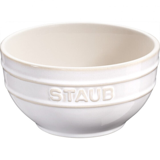 Staub Serving 0,4 L 4 Szt Białe Miski Kuchenne Ceramiczne