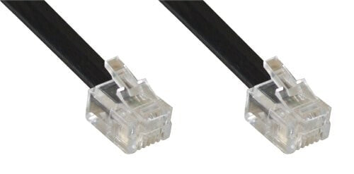 InLine Modular Cable RJ11 male / male 6P4C 15m