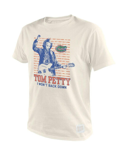 Men's Tom Petty White Florida Gators I Won't Back Down Retro T-shirt