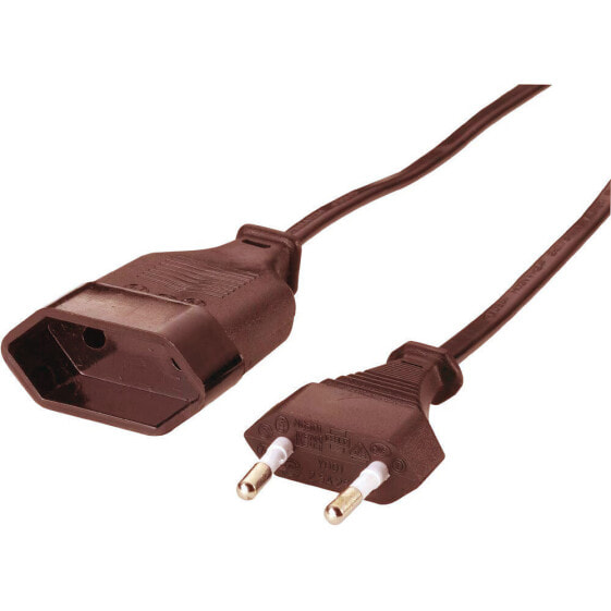 E&P SVE 6 - 5 m - 1 AC outlet(s) - C7 coupler - Plastic - Brown - Plastic,PVC
