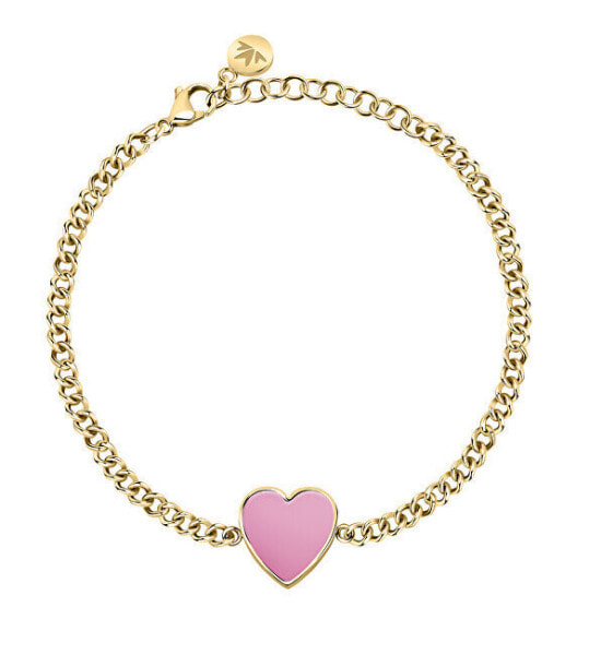 Charming gilded bracelet with heart Incanto SAVA08