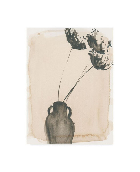 Jennifer Paxton Parker Grey Garden Vase I Canvas Art - 15.5" x 21"