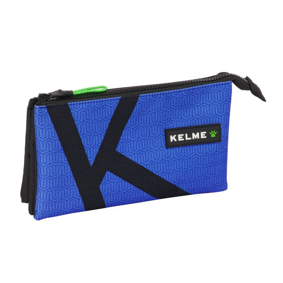 Тройной пенал Kelme Royal Синий Чёрный 22 x 12 x 3 cm