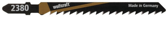 Wolfcraft 2380000 - Jigsaw blade - Hardwood,MDF,Softwood - High Carbon Steel (HCS) - Black,White,Yellow - 7.5 cm - 4 mm