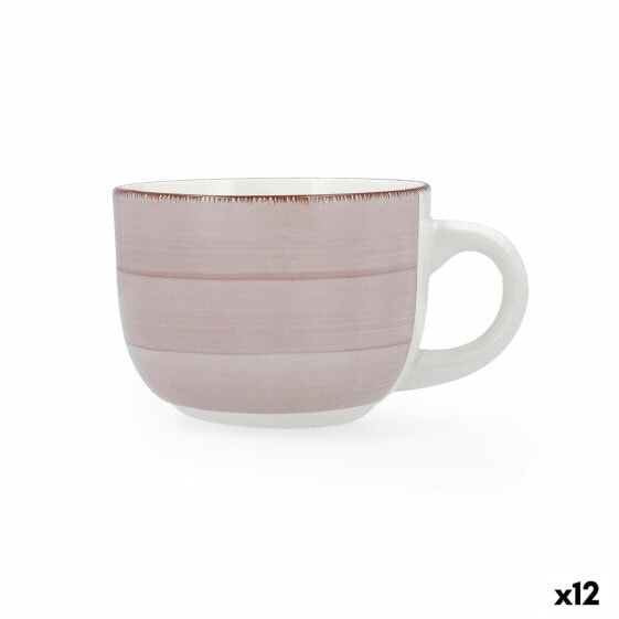 Чашка для утреннего кофе Quid Vita Morning Керамическая Розовая (470 мл) (12 штук)