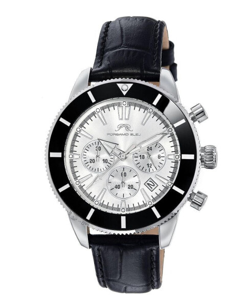 Часы Porsamo Bleu Brandon Genuine Leather Band Watch