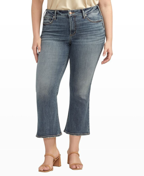 Джинсы-клеш Silver Jeans Co. plus Size Suki Mid Rise Curvy Fit
