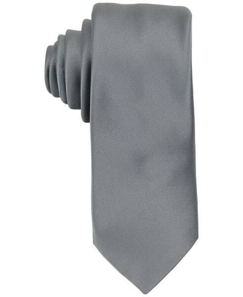 Men's Satin Solid Extra Long Tie