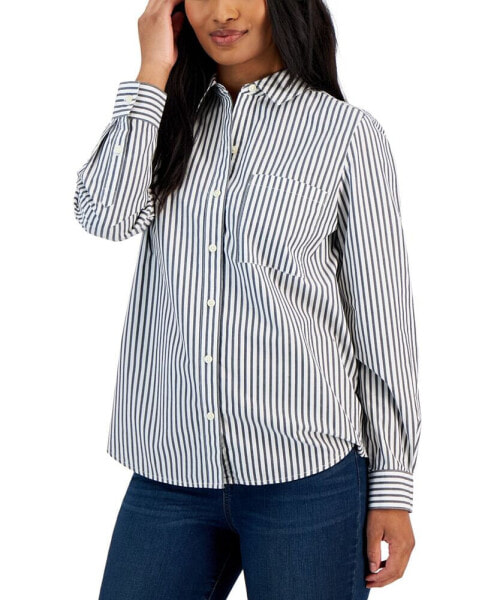 Women's Cotton Buttoned-Up Shirt, Created for Macy's