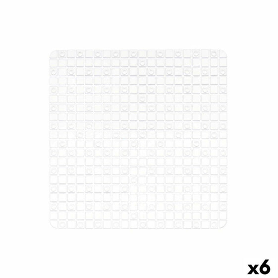 Нескользящий коврик для душа фотографии Прозрачный PVC 50,3 x 50,3 x 0,7 cm (6 штук)
