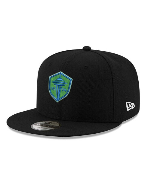 Черная бейсболка с принтом Seattle Sounders FC 9FIFTY Snapback от New Era