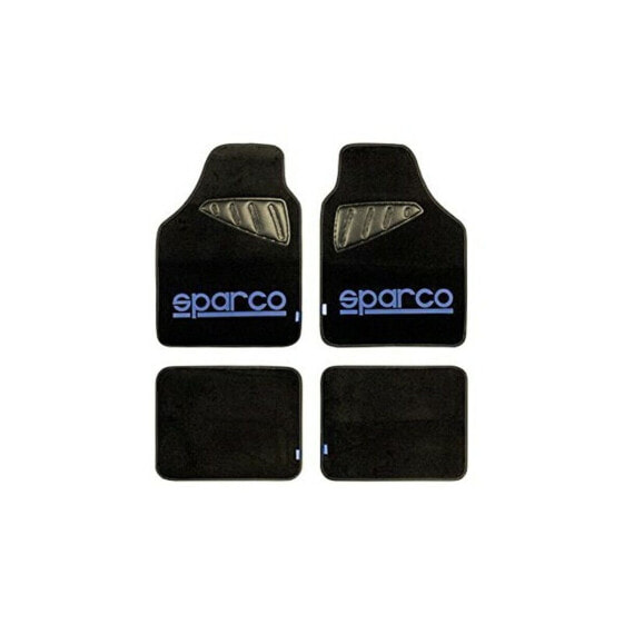 Комплект автомобильных ковриков Sparco SPC1901 Универсальный Черный/Синий (4 шт.)