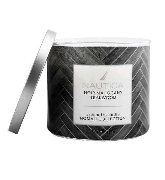 Nautica Noir Mahogany Teakwood Scented Candle Large