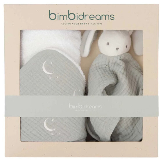 BIMBIDREAMS Cr1 Gift Box Nº1 Hooded Towel Matelasse+ Doudou