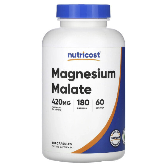 Magnesium Malate, 420 mg, 180 Capsules (140 mg per Capsule)