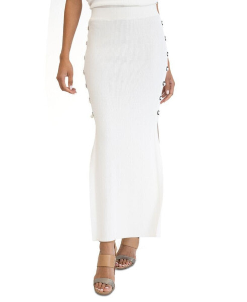 Макси-юбка с разрезами по бокам ADRIENNE LANDAU для женщин