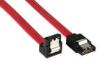 InLine SATA Cable for 150 / 300 / 600 S-ATA links angled with latches 90° 0.7m