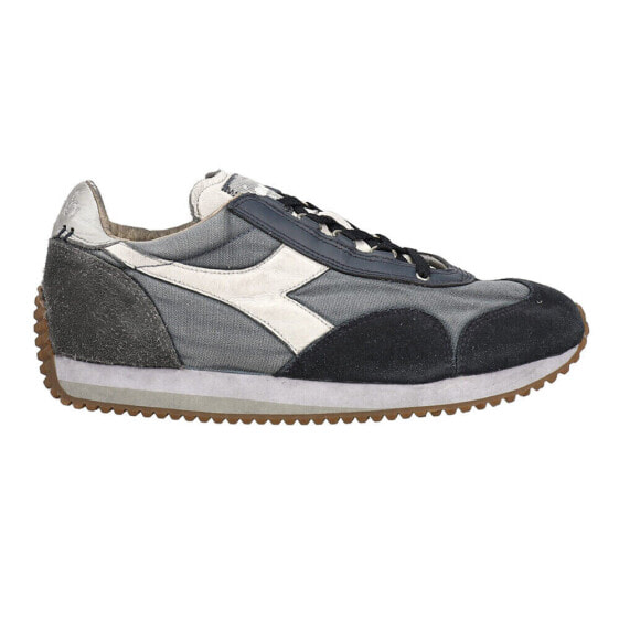 Diadora Equip H Dirty Stone Wash Evo Lace Up Mens Blue Sneakers Casual Shoes 17