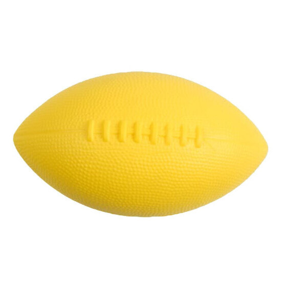Мяч для американского футбола SPORTI FRANCE Dynamic Foam, плотный пенополиуретан, желтый, диаметр 13 см, длина 25 см, вес 255 гр.