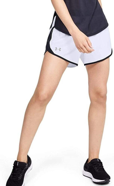 Under Armour 271046 Women's Fly By 2.0 Running Shorts White/White Size Small