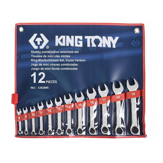 Король Тони набор клавиш с плоскими тупицами короткие 8-19 мм /12 шт.