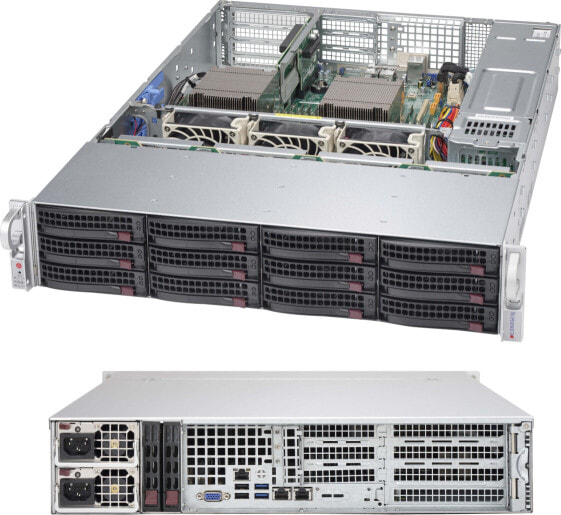 Supermicro CSE-826BAC4-R920WB - Rack - Server - Black - 2U - Fan fail - HDD - LAN - Power - System - Platinum Certified BSMI CCC CE/EMC FCC class B TUV/CB UL/CUL