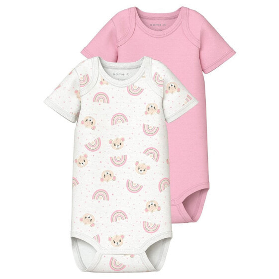 NAME IT Orchid Pink Teddy Short Sleeve Body 2 Units