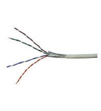 Wentronic CAT 5e Network Cable - F/UTP - grey - 100m - 100 m - Cat5e - F/UTP (FTP)