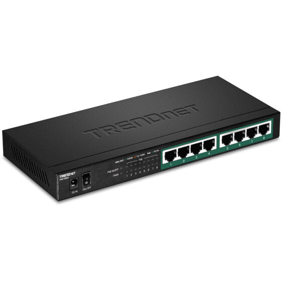 TRENDnet TPE-TG84 - Unmanaged - Gigabit Ethernet (10/100/1000) - Full duplex - Power over Ethernet (PoE) - Wall mountable