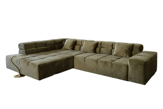 Ecksofa NEVADA Velvet motor. Sitzvorzug