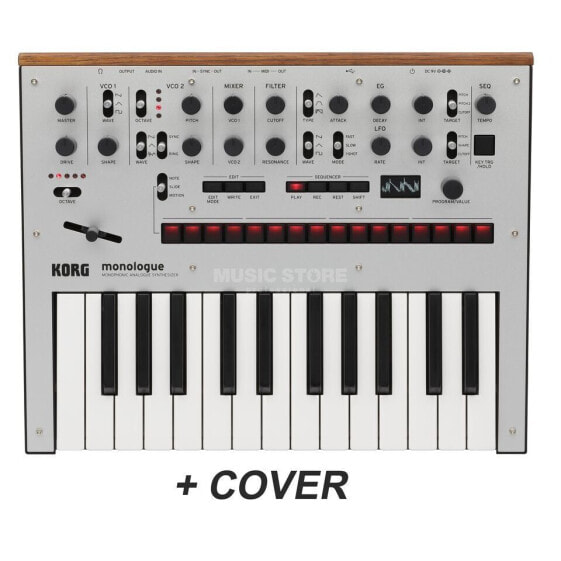 Korg monologue SLV + Decksaver -Set