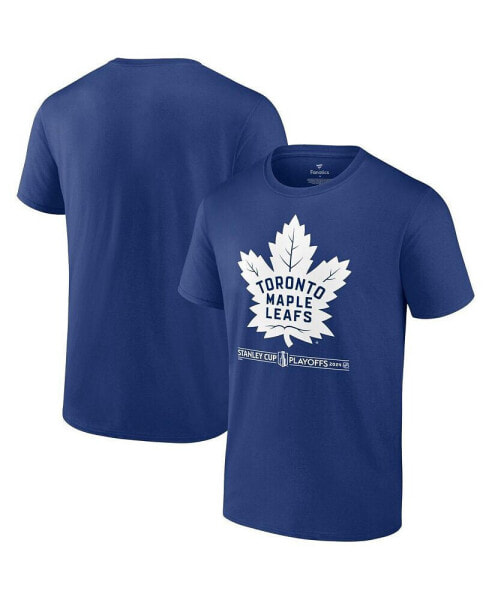 Men's Blue Toronto Maple Leafs 2024 Stanley Cup Playoffs Breakout T-Shirt