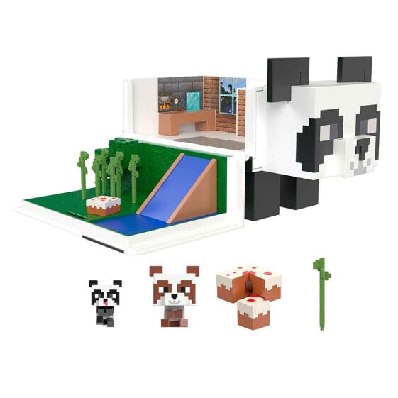 Игровой набор фигурок Minecraft Mob Head Mini Panda Playhouse