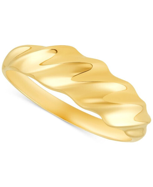 Кольцо Macy's Polished Wavy Gold
