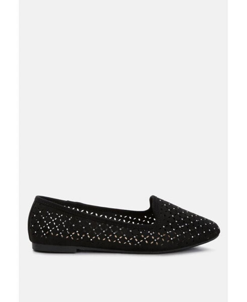 gordon perforated ballerinas