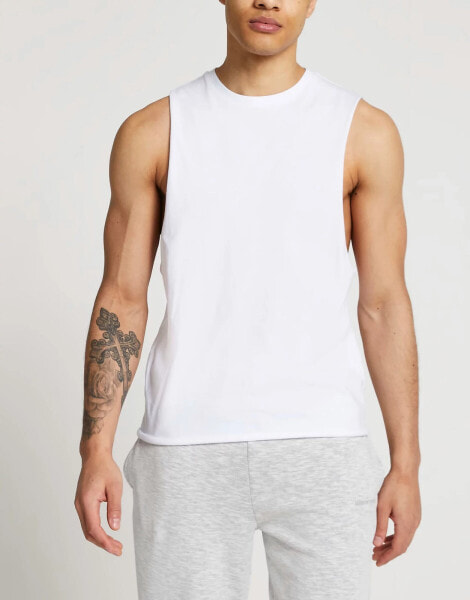 River Island vest in white