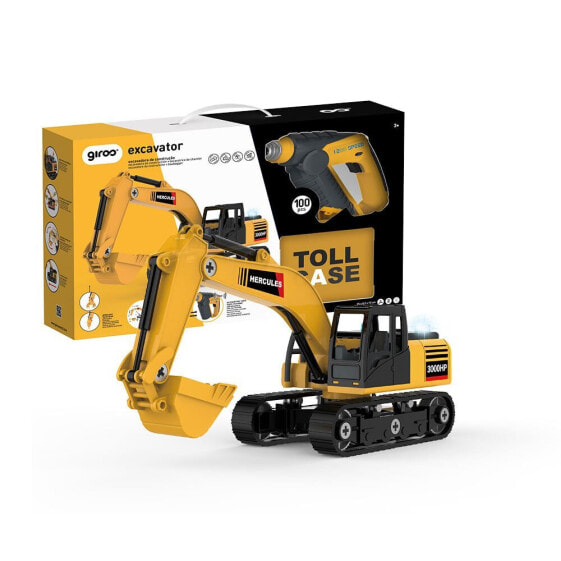 GIROS Build Diy L&S Excavator 100 Pieces