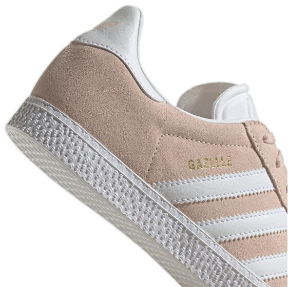 Pink adidas discount gazelle junior