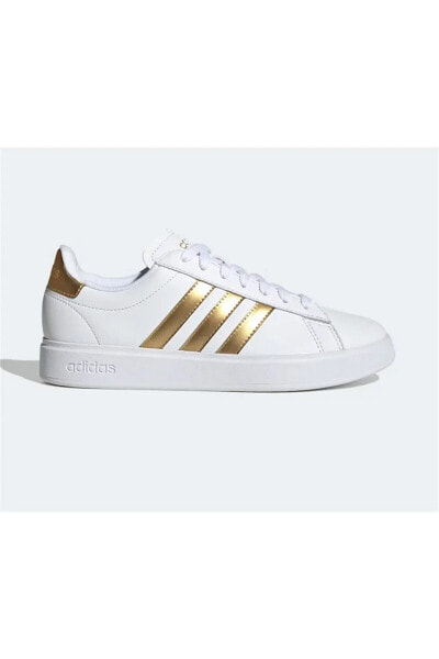 Кроссовки Adidas GRAND COURT 2.0 Белые/Белые/Золотые