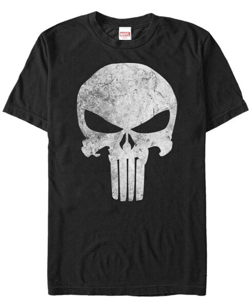 Marvel Men's Punisher Distressed Skull Logo Costume Short Sleeve T-Shirt