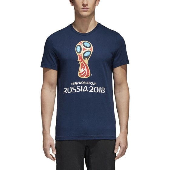 Adidas Men's Fifa 2018 World Cup Emblem Tee Navy CV6337