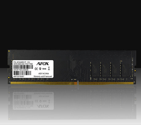 AFOX DDR4 8G 2400 UDIMM - 8 GB - 1 x 8 GB - DDR4 - 2400 MHz - 288-pin DIMM - Black