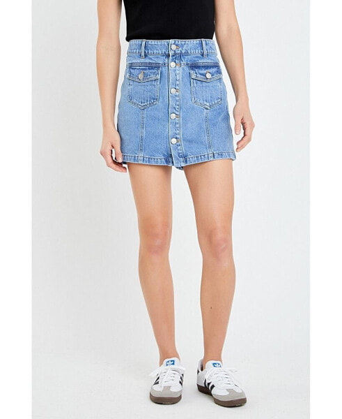 Women's Denim Skort