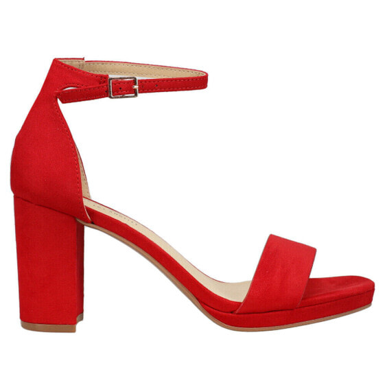 Chinese Laundry Teri Ankle Strap Block Heels Womens Red Dress Sandals TERI-610