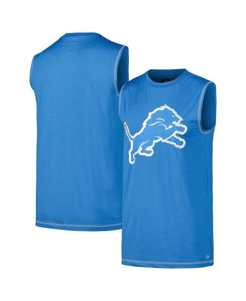 Men's Blue Detroit Lions Tank Top