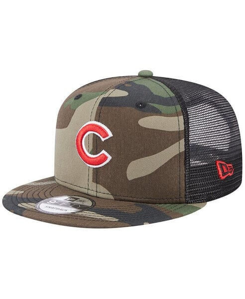 Men's Camo Chicago Cubs Trucker 9FIFTY Snapback Hat