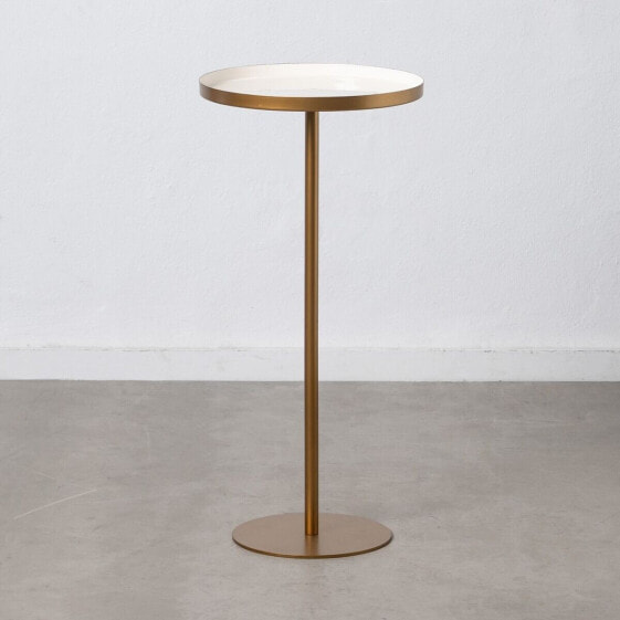 Side table 40 x 40 x 85 cm Golden White Iron