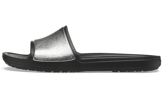 Crocs Sloane Shine Low Slide 206921-001 Sparkling Slides