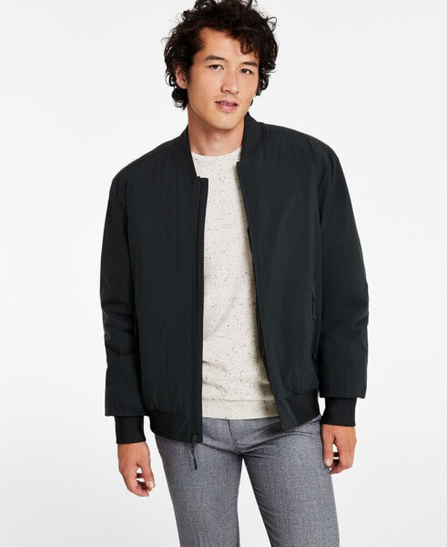 Куртка бомбер мужская DKNY с застежкой на молнию и карманами Zip-Pocket Stretch