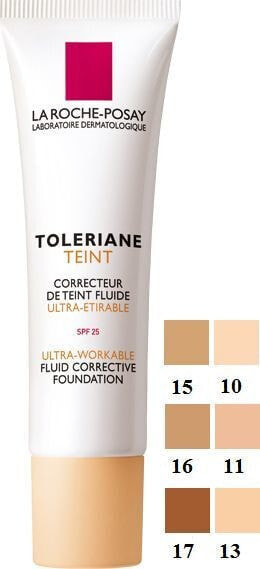 La Roche Posay Toleriane Teint Fluid Corrective Foundation Spf25  Корректирующий тональный флюид для чувствительной кожи  30 мл